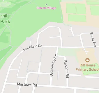 map for Rift House Primary School