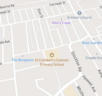 map for St Cuthbert's RC Primary School