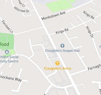 map for Cloughfern Arms