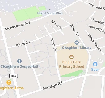 map for Acorns Afterschool Club at King's Park Primary