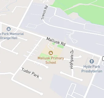 map for Mallusk Community Playgroup