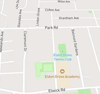 map for Eldon Grove Academy