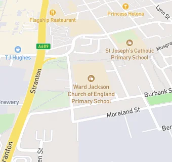 map for Ward Jackson Primary School