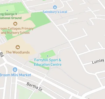 map for Ferryhill Sports and Education Centre