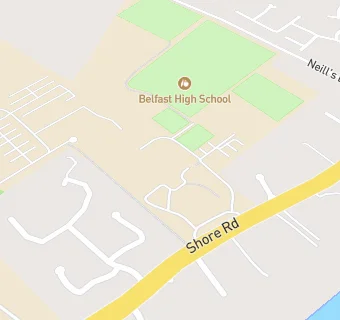 map for Belfast High School