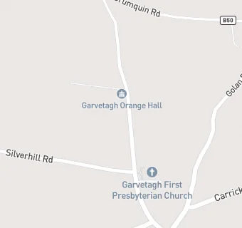 map for 1st Castlederg Church Hall (Garvetagh)