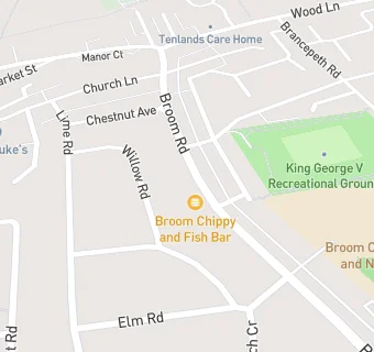 map for Broom Chippy & Pizza Bar