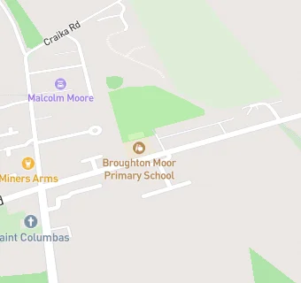 map for Broughton Moor Primary School