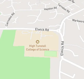 map for High Tunstall College of Science