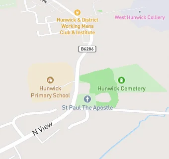 map for Hunwick Primary School