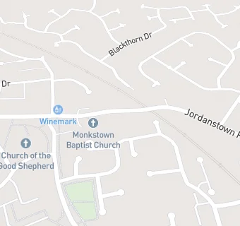 map for Monkstown Baptist Church