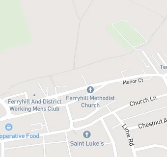 map for Ferryhill Community Sports and Social Club Ltd