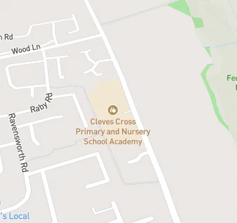 map for Cleves Cross Primary School