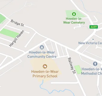 map for Howden-Le-Wear Village Hall Society