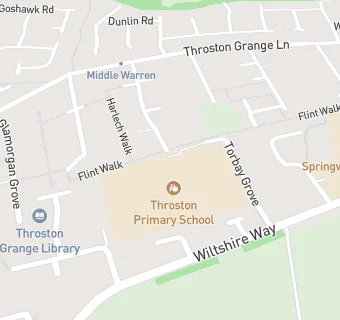 map for Throston Primary School