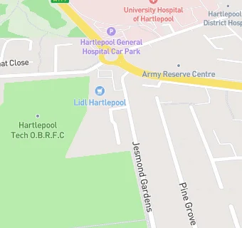 map for Jesmond Gardens School