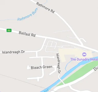 map for Dunadry Hotel