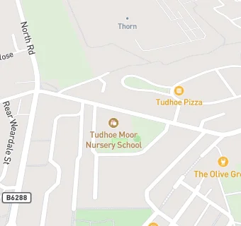 map for Tudhoe Moor Nursery School 1040