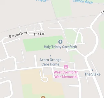 map for Acorn Grange Care Home