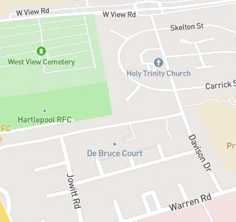 map for De Bruce Court