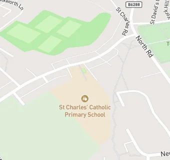 map for St Charles' Roman Catholic Voluntary Aided Primary School