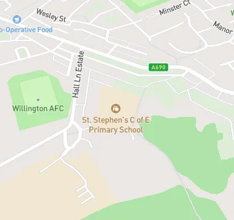 map for St Stephen's Church of England Primary School