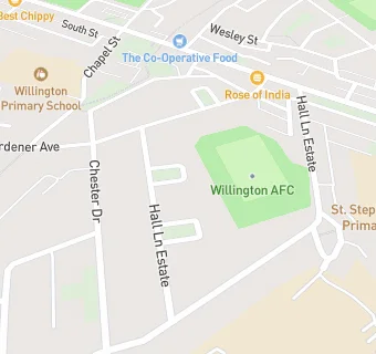 map for Willington AFC