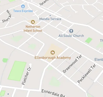 map for Ellenborough and Ewanrigg Infant School