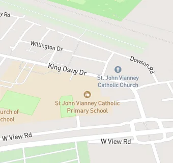 map for St John Vianney Primary School