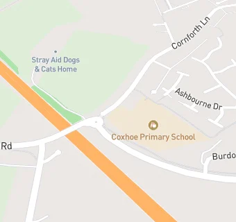 map for Coxhoe Primary School