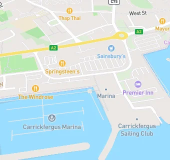 map for Carrickfergus Sea Cadets