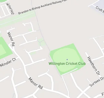 map for Willington Cricket Club