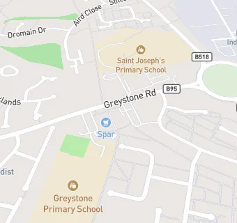 map for Greystone Road Presbyterian Church