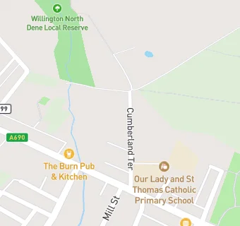 map for Willow Lodge, Hennessy Childrens Services