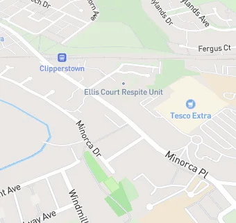 map for Ellis Court Respite Centre