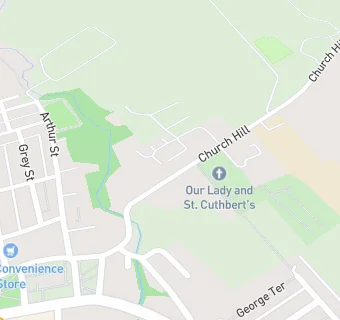 map for St Cuthbert's RC Primary School 3421