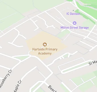 map for Hartside Primary School