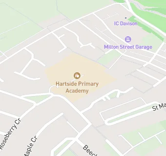 map for Hartside Primary School