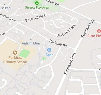 map for Parkhall Chippy