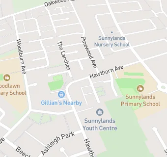 map for Sunnylands Youth Centre