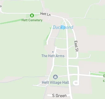map for Hett Village Hall