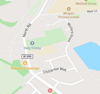 map for St Mary's Roman Catholic Voluntary Aided Primary School, Wingate