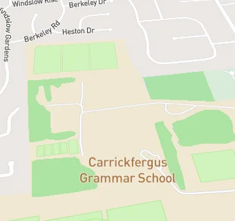 map for Carrickfergus Grammar School Kitchen