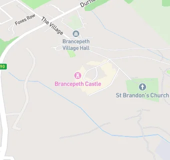 map for Brancepeth Castle