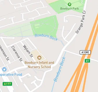 map for Bowburn Primary School