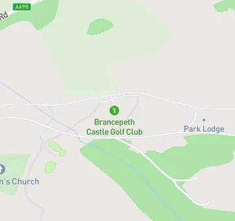 map for Brancepeth Castle Golf Club