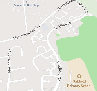 map for Jolly Tots After School Club Oakfield