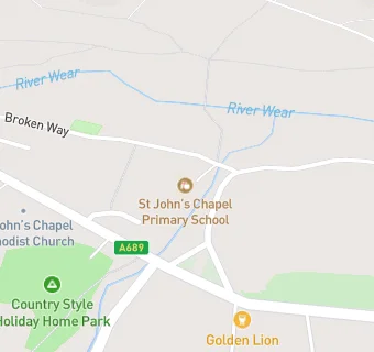 map for St John's Chapel Primary School