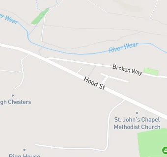 map for St John's Chapel Branch Surgery