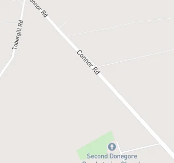 map for Second Donegore Presbyterian Church